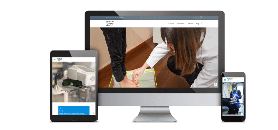 podologia sangiorgi mockup web design
